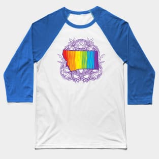 Montana Mandala Pride Baseball T-Shirt
